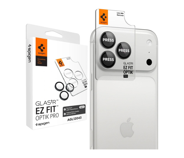 Spigen Glass tR EZ Fit Optik Pro 2 Pack do iPhone 18 Pro Max/18 Pro - 1586473 - zdjęcie